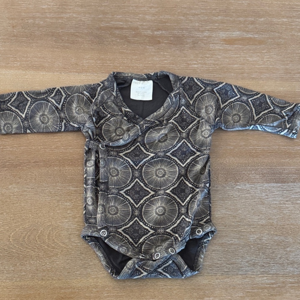 Kate Quinn charcoal batik bodysuit